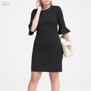 Banana Republic Bell Sleeve LBD Dress Women's Size 8